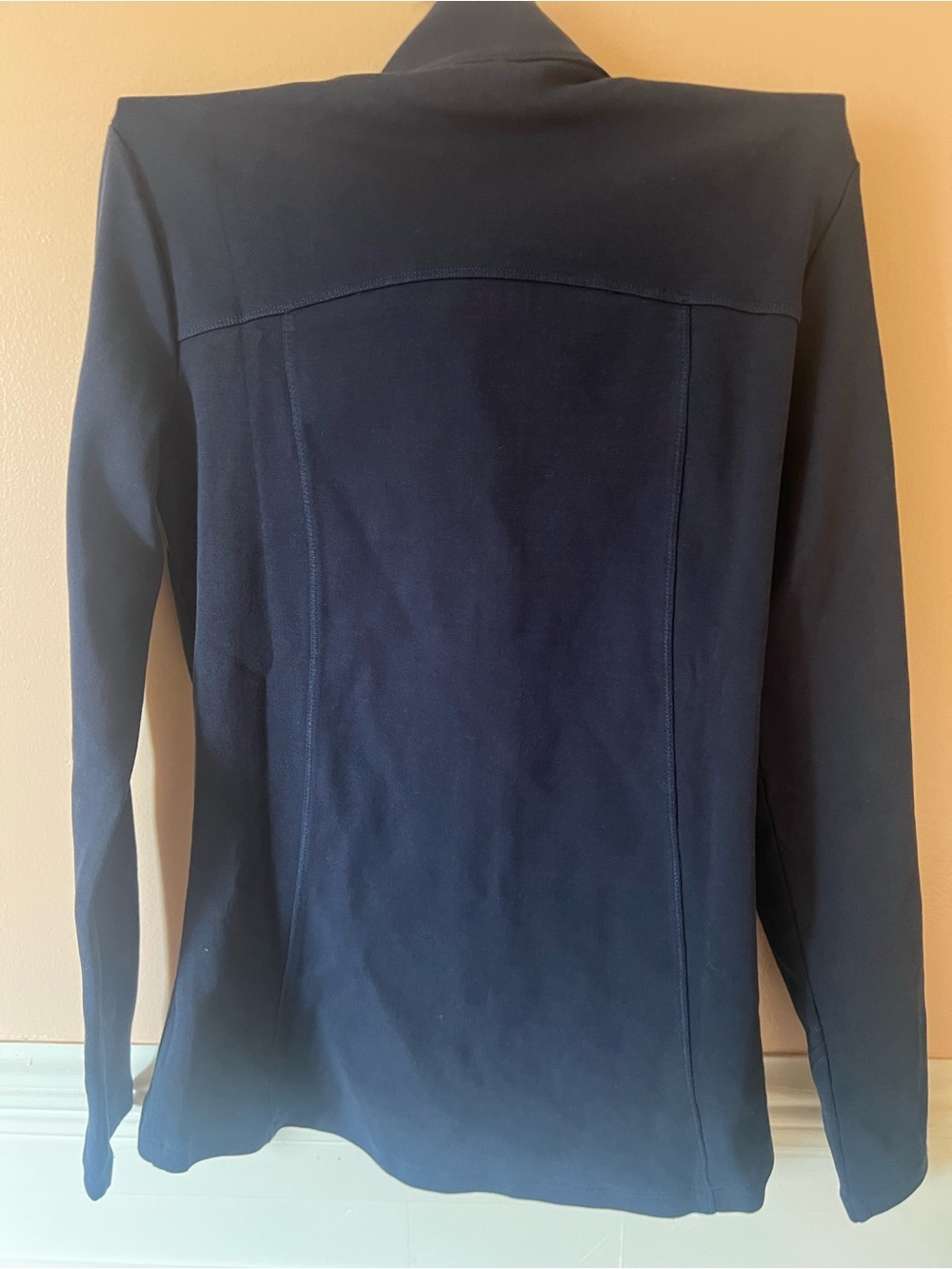 Happy earth organic cotton Navy Zip-Up bbl Jacket lululemon vuori alo athleisure - Picture 5 of 7